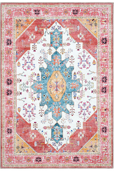 Cool Halı Beylerbeyi By 837 Pembe Halı Etnik Desenli Otantik Ev Salon Halısı ...