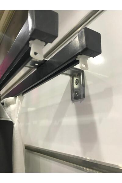özdeğer home 100cm DUVAR MONTAJ 2 Li korniş ALÜMİNYUM PERDE RAYI