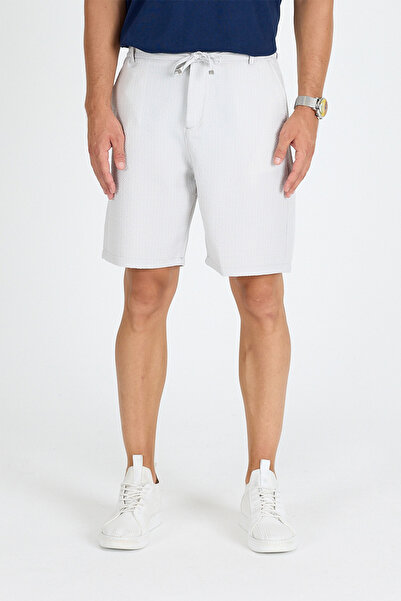 gothamvibes Ανδρικό σορτς γκρι ριγέ