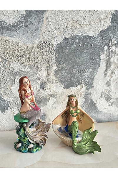 Kumsal Hobi Sanat Deniz Kızları İkili Polyester Biblo