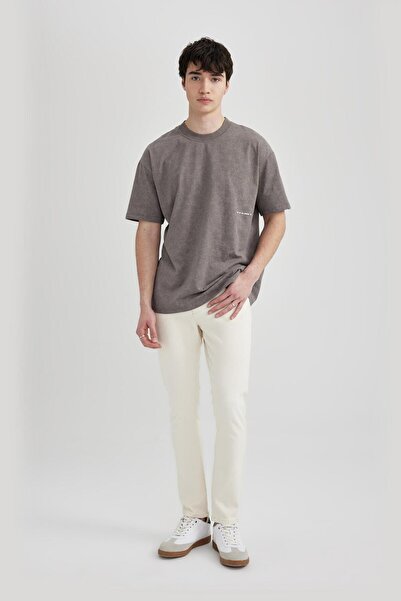 DeFacto Carlo Skinny Fit Ekstra Dar Kalıp Normal Bel Ekstra Dar Paça Jean Pantolon C6025AX24SM