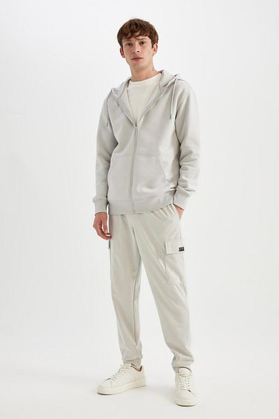 DeFacto Pantaloni de sport subțiri cu croiala normală, buzunar cargo, talie elastică A6209ax24sp