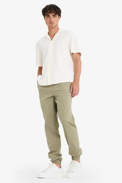 DeFacto 100% Cotton Cargo Jogger Pants Three Pockets E0834Ax25Sm
