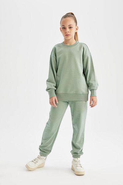 DeFacto Jogger Sweatpants για κορίτσια - εμπριμέ, ελαστική μέση, τσέπες C7670a824au