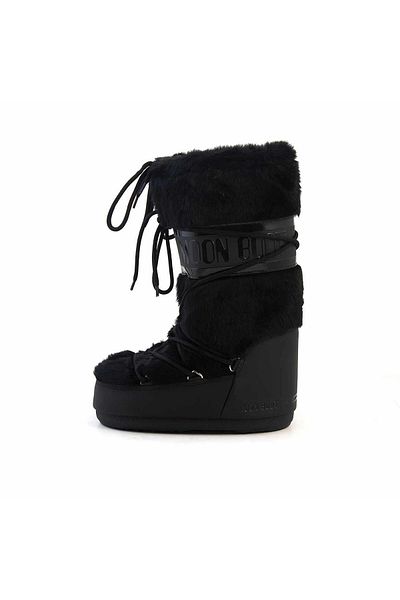 MOON BOOT حذاء ثلج نسائي من Icon Faux Fur-14089000BLK
