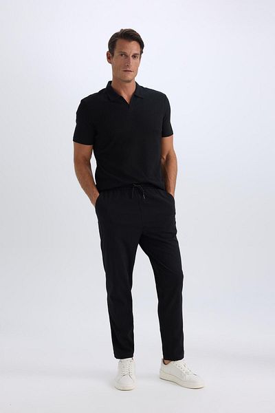 DeFacto Поло з коротким рукавом Modern Fit Basic Duz Tisort W9274az23sp