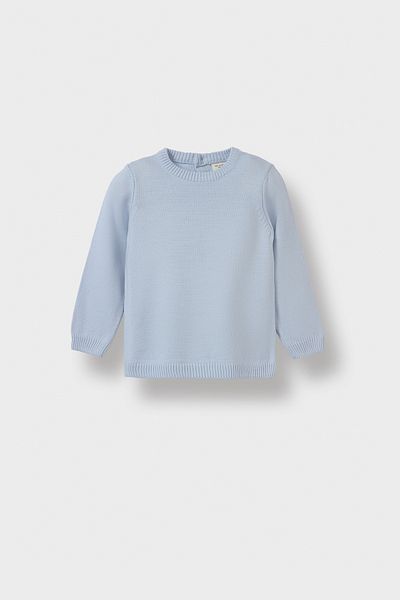 DeFacto Πουλόβερ Baby Boy Crew Neck Basic μονόχρωμο πλεκτό πουλόβερ A5036a524au