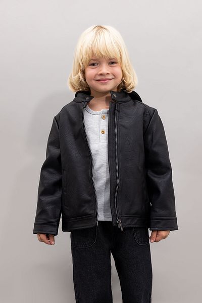 DeFacto Baby Boy Water Repellent Hooded Coat A2220A523Au
