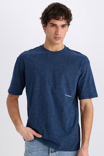 DeFacto Tricou cu mânecă scurtă imprimat cu decolteu în formă boxy C2138ax24sm
