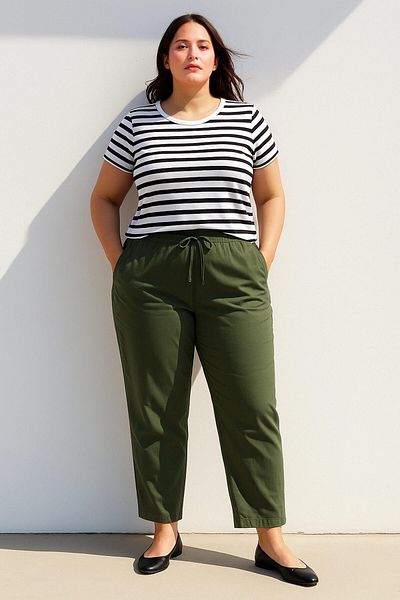 DeFacto Regular Fit Crew Neck Striped Short Sleeve T-Shirt C2612Ax24Sp