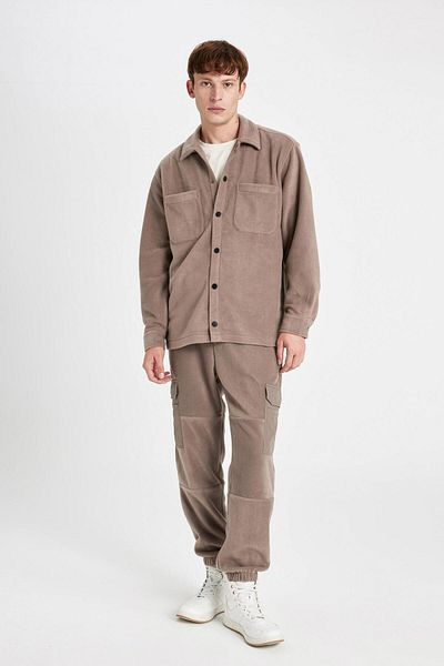 DeFacto Pantaloni de trening Polar Regular Fit - Talie elastică și buzunare cargo A7040ax24au