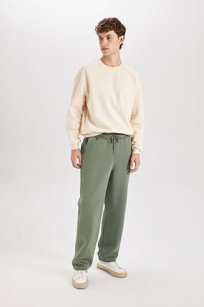 DeFacto Pantaloni de trening groși Relax Fit, cu trei buzunare, picior drept D8095ax24au