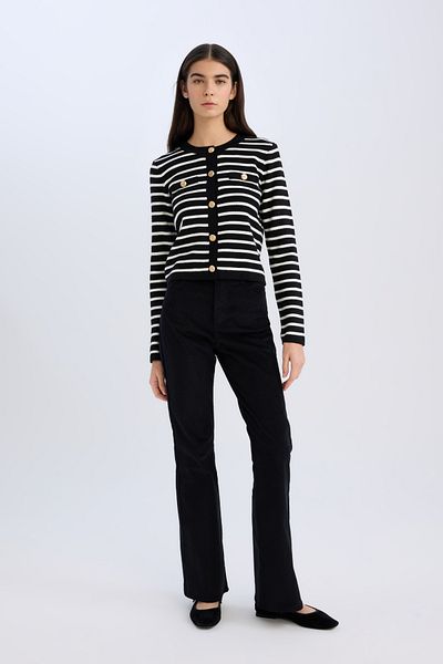 DeFacto Spanish Leg Basic Corduroy Trousers S0612az23wn
