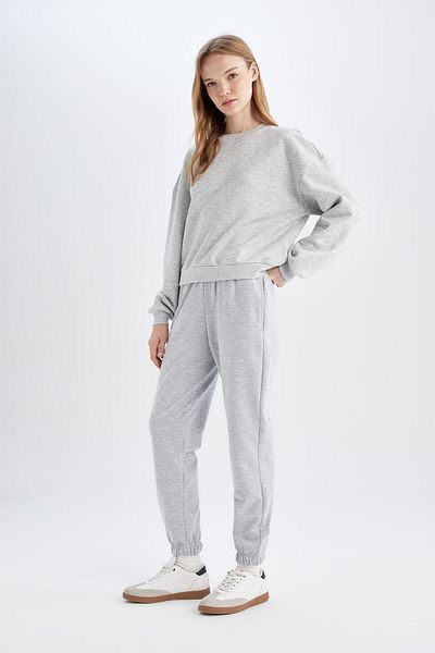 DeFacto Jogger Sweatpants - Ελαστική μέση, Τσέπες, Μακρύ ύψος D6646ax24wn
