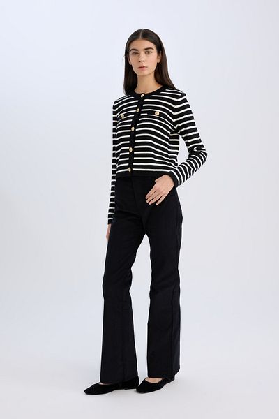 DeFacto Spanish Leg Basic Corduroy Trousers S0612az23wn
