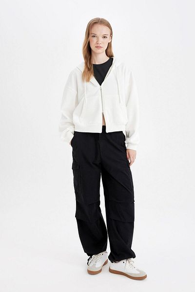 DeFacto Cool Poplin Parachute Fabric 100% Cotton Trousers - A6266ax23sm
