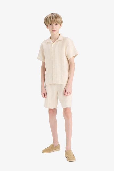 DeFacto Pantaloni scurți pentru băiat cu talie elastică E5825a825hs