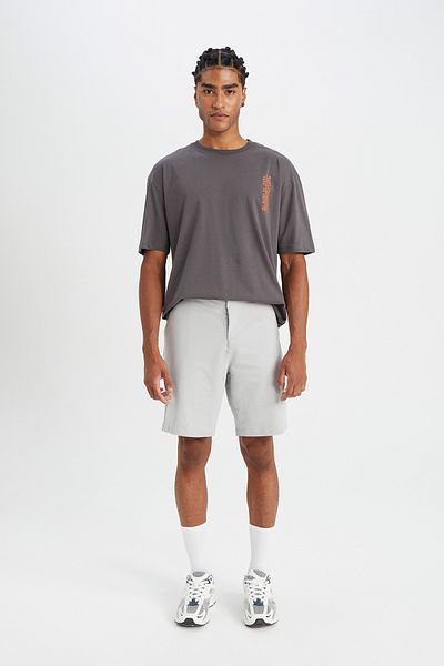 DeFacto Fit Oversize Fit Crew Neck Printed Short Sleeve T-Shirt