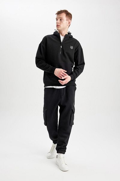 DeFacto Oversize Cargo Pocket melegítőnadrág - széles szárú B8130ax23cw
