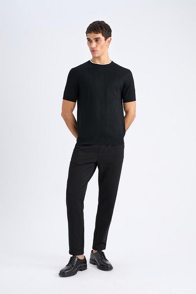 DeFacto Basic Jogger Pants - Straight Waist, Lace-Up Pocket, Straight Leg C6022Ax25Sp