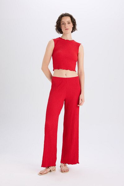 DeFacto Wide Leg Wide Leg Twist Pants D4415Ax25Sp
