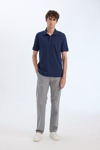 DeFacto 100% bumbac, cu guler polo, cu mânecă scurtă, tricou de bază din țesătură piqué simplă C1293ax24sp
