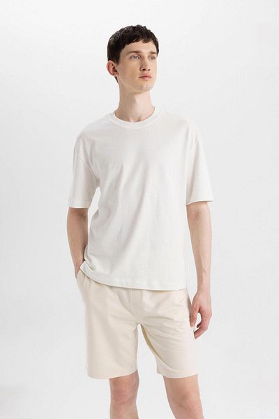 DeFacto Slim Fit Slim Fit Basic ίσιο σορτς βερμούδα με τσέπες W1105az24sm