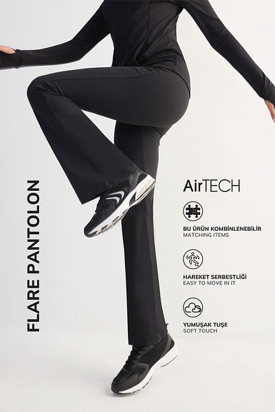 DeFacto Flared Leg Fit Flare Sweatpants - Saran Bel C9192Ax24Au