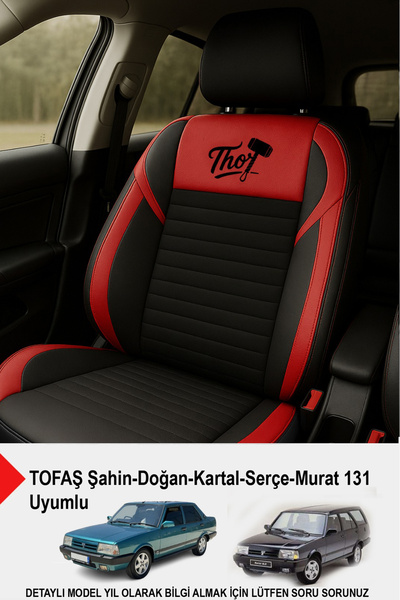 GM-DESIGN Thor Arm Feather Auto Seat Cover (Tofaş Kartal-Şahin-Doğan-Serçe-Tempra Compatible)