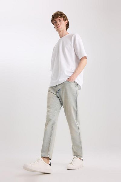 DeFacto Pantaloni blugi din bumbac slim fit din anii 90 D7272ax25sp