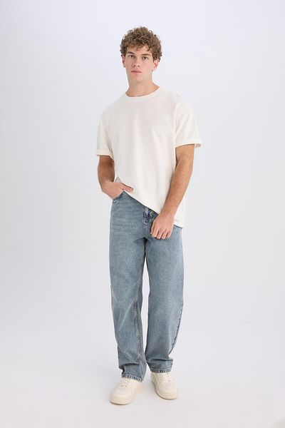 DeFacto Pantaloni de blugi cu picior lat, cu talie normală B3926ax23au