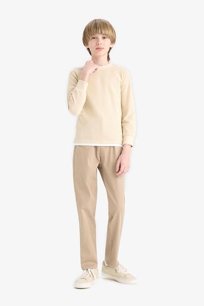 DeFacto Pantaloni din Gabardina pentru baieti cu picioare drepte U3254A625AU