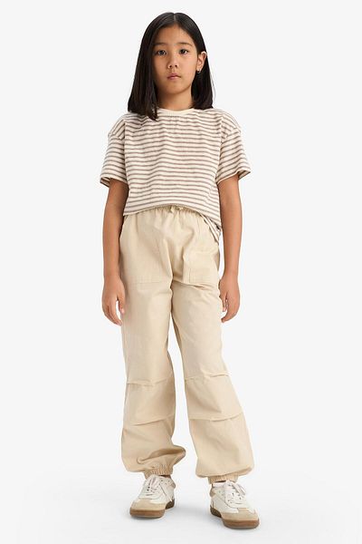 DeFacto Girl's Parachute Jogger Leg Trousers E0160A825Sm
