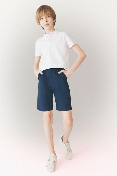 DeFacto Basic-Shorts aus geradem Gabardine mit Taschen für Jungen C2955a824sm