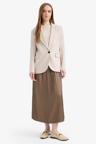 DeFacto Fusta maxi din satin în linie A D2139AX24SM