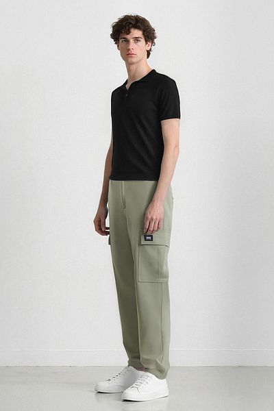 DeFacto Pantaloni Relax Fit Buzunare Cargo Picior drept D5967AX25SP