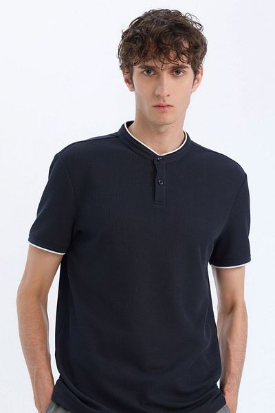 DeFacto Tricou polo cu mânecă scurtă, cu guler în picioare, cu potrivire modernă Z4262az23sp