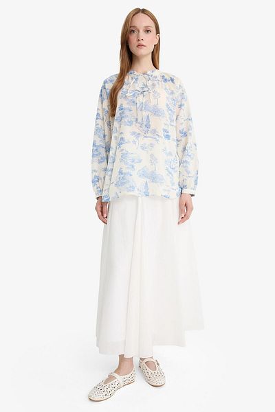 DeFacto A-Line Voile Maxi Skirt F4560Ax25Hs