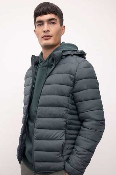 DeFacto Jachetă pufă cu glugă, slim Fit N4661az23au
