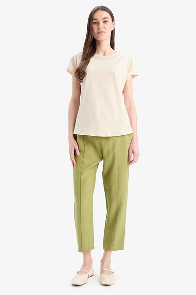 DeFacto Jogger Fit Stretchy Waist Straight Leg Pants D2573Ax25Sp