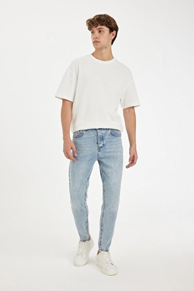 DeFacto 100% βαμβακερό 90's Slim Fit Skinny Fit Παντελόνι Jean με στενό πόδι B5784AX24AU