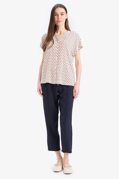 DeFacto Elastic Waist Lace-Up Basic Straight Leg Jogger Pants D2573Ax25Sp