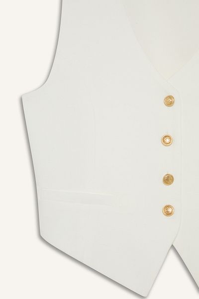 DeFacto Γιλέκο Crop V-Neck Blazer C7798ax24sm