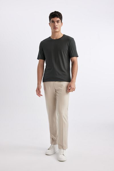 DeFacto Slim Fit Crew Neck Premium Quality Basic T-Shirt