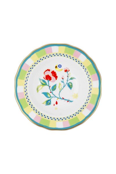 Baci Milano Mamma Mia Carnation Patterned Plate 22 cm