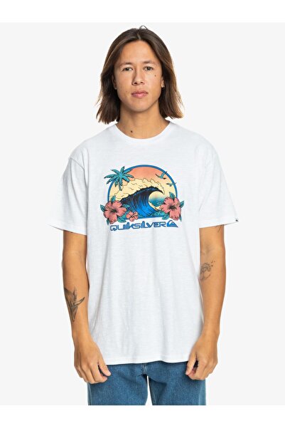 Quiksilver Λευκό ανδρικό μπλουζάκι - Rıdıng Today SS