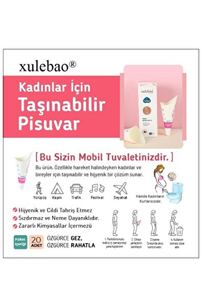 Famed Standing Urinal Device for Women's Pregnant Patients, 20 Pcs with Single Use Bag