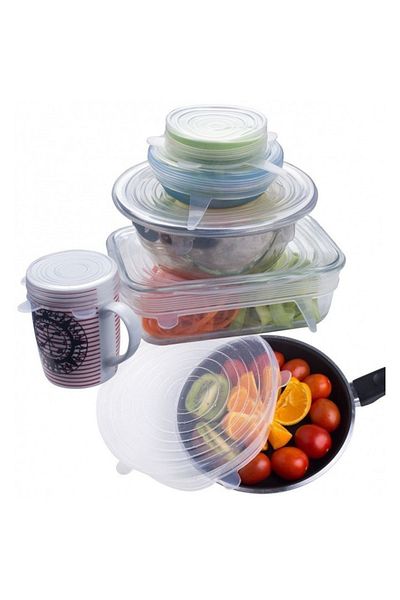 Top Marriage Set 12 capace din silicon premium flexibile, reutilizabile, transparente