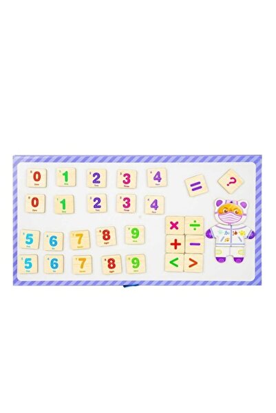 OEMN Educational Toy for Kids, 4 Wooden Bears with Wardrobe and Number Board