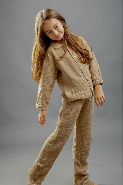 rg kidsstore Детски пижамен комплект от муселин